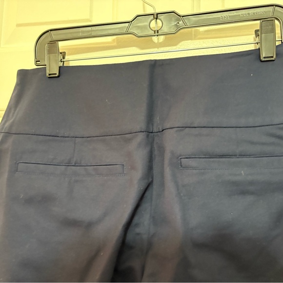 Navy Wide-Leg Buttoned Pants - Picture 3 of 5